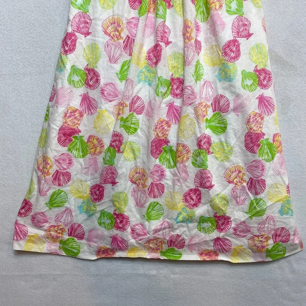 Lilly Pulitzer Dress Womens 8 Strapless Seashell Clam Digger Gweneth - Picture 3 of 10